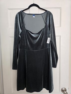 NWT Velvet Square Neck Dress